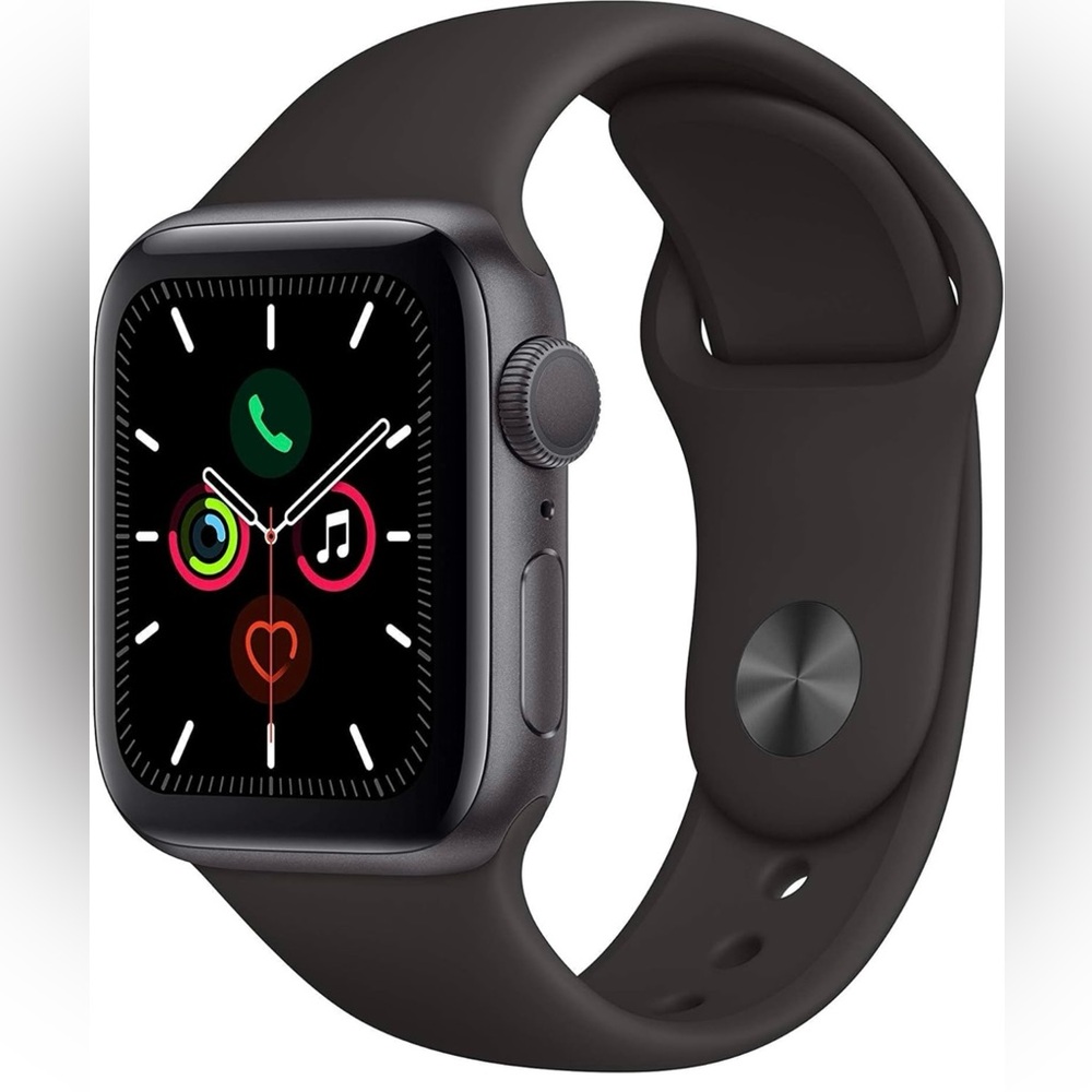 Apple Watch Series 5 40mm in color black - Aluminum & Ceramic finish. GPS.
